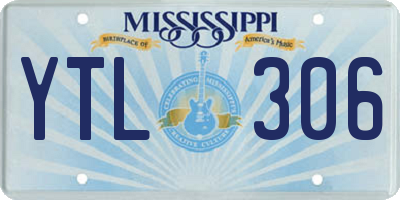 MS license plate YTL306
