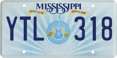 MS license plate YTL318