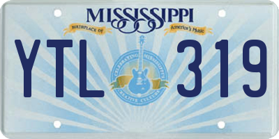 MS license plate YTL319