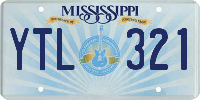 MS license plate YTL321