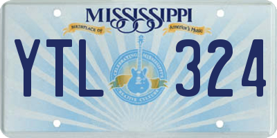 MS license plate YTL324