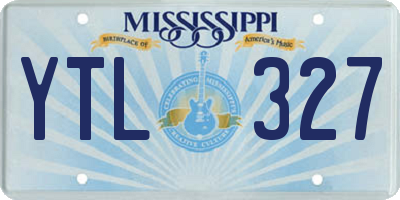 MS license plate YTL327