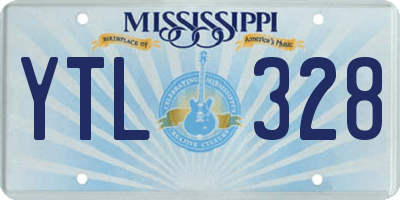 MS license plate YTL328