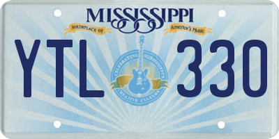 MS license plate YTL330