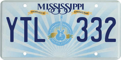 MS license plate YTL332