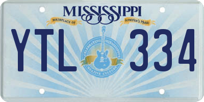 MS license plate YTL334