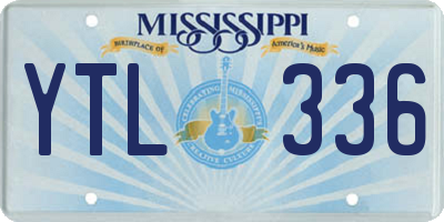MS license plate YTL336