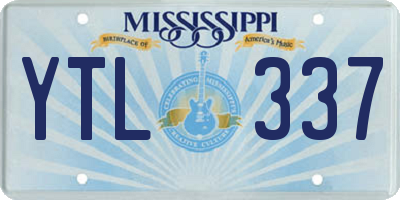 MS license plate YTL337