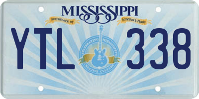 MS license plate YTL338