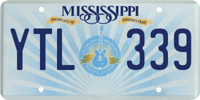 MS license plate YTL339