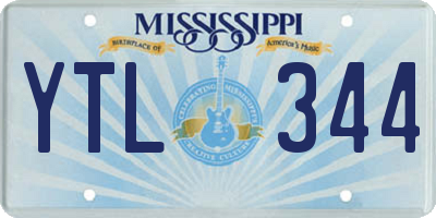 MS license plate YTL344