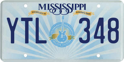 MS license plate YTL348