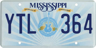 MS license plate YTL364