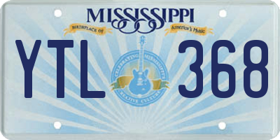 MS license plate YTL368