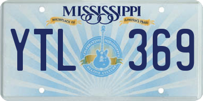 MS license plate YTL369