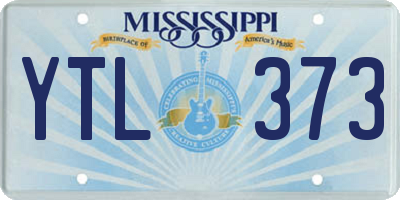 MS license plate YTL373