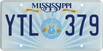 MS license plate YTL379