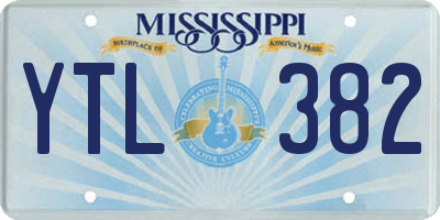 MS license plate YTL382