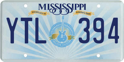 MS license plate YTL394