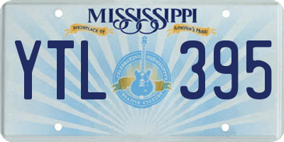 MS license plate YTL395
