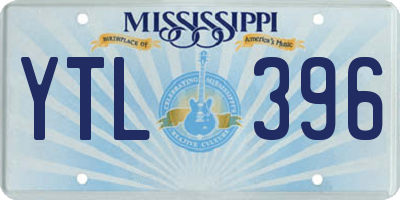 MS license plate YTL396