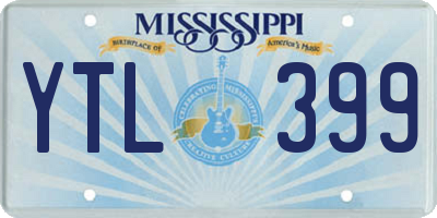 MS license plate YTL399