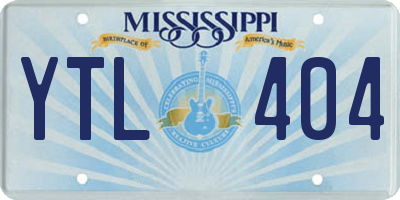 MS license plate YTL404