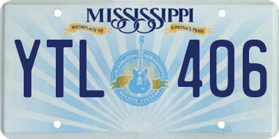 MS license plate YTL406