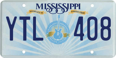 MS license plate YTL408