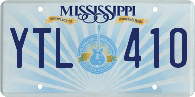 MS license plate YTL410