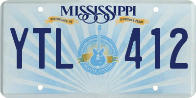 MS license plate YTL412