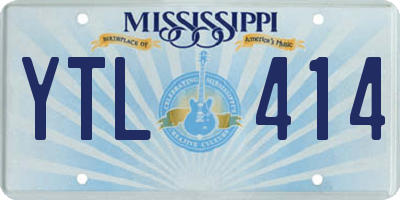 MS license plate YTL414