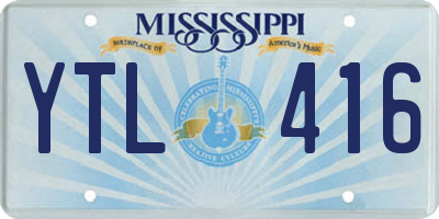 MS license plate YTL416