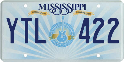 MS license plate YTL422