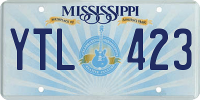 MS license plate YTL423