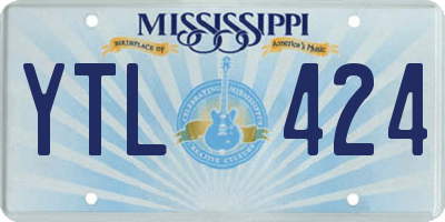 MS license plate YTL424