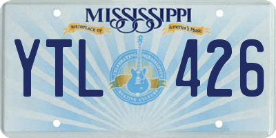 MS license plate YTL426