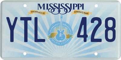 MS license plate YTL428