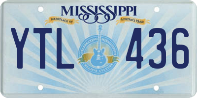 MS license plate YTL436