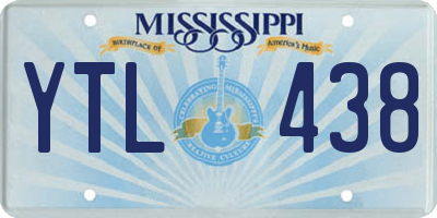MS license plate YTL438