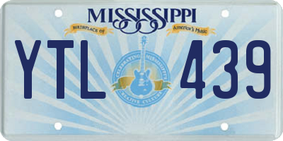 MS license plate YTL439
