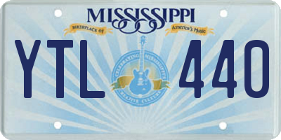 MS license plate YTL440