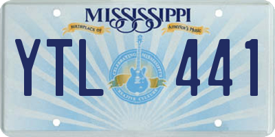 MS license plate YTL441