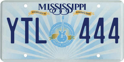 MS license plate YTL444