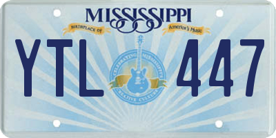 MS license plate YTL447