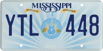 MS license plate YTL448