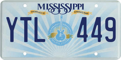MS license plate YTL449