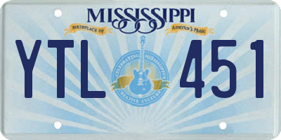 MS license plate YTL451