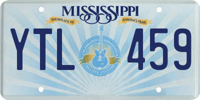 MS license plate YTL459