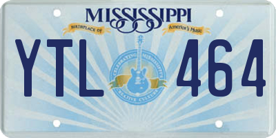 MS license plate YTL464